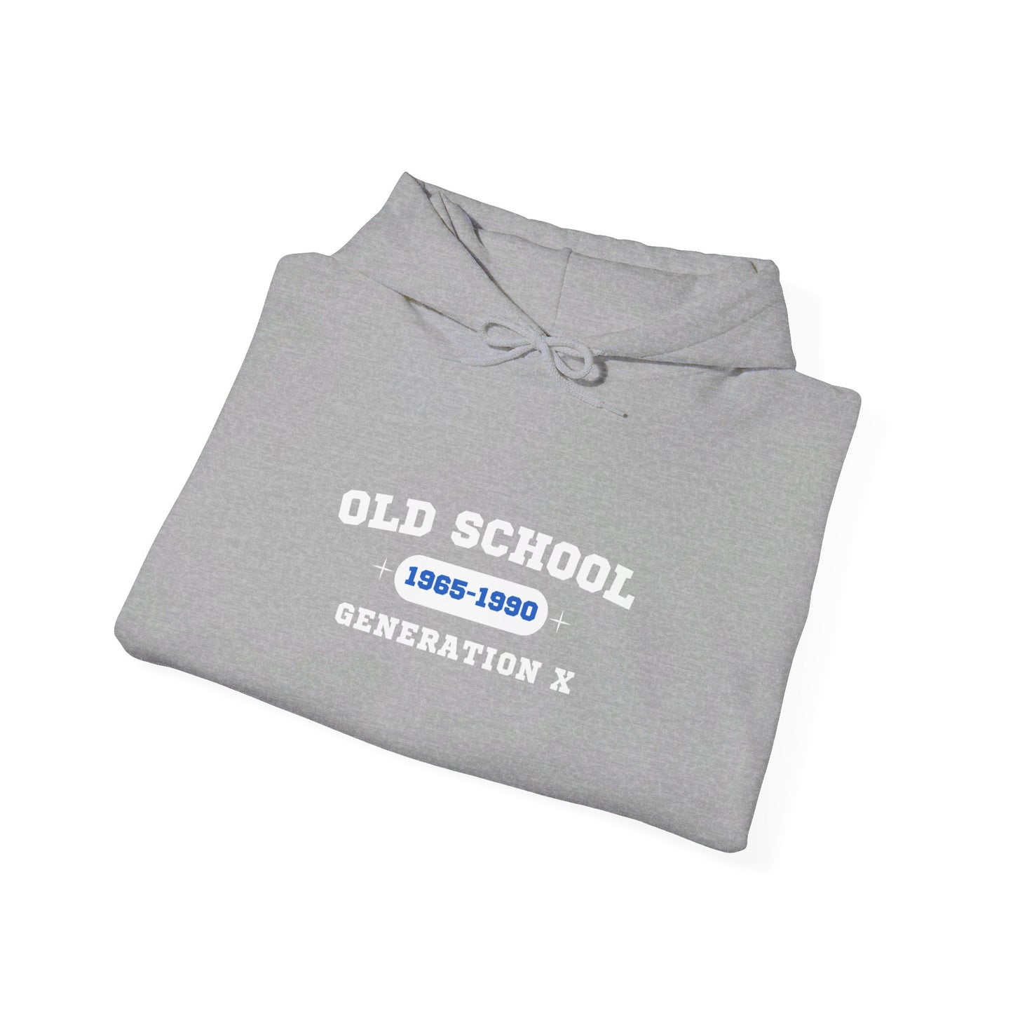 Old School Generation X Hoodie - Classic Style for Gen X Fans | Unisex Heavy Blend™ Hooded Sweatshirt