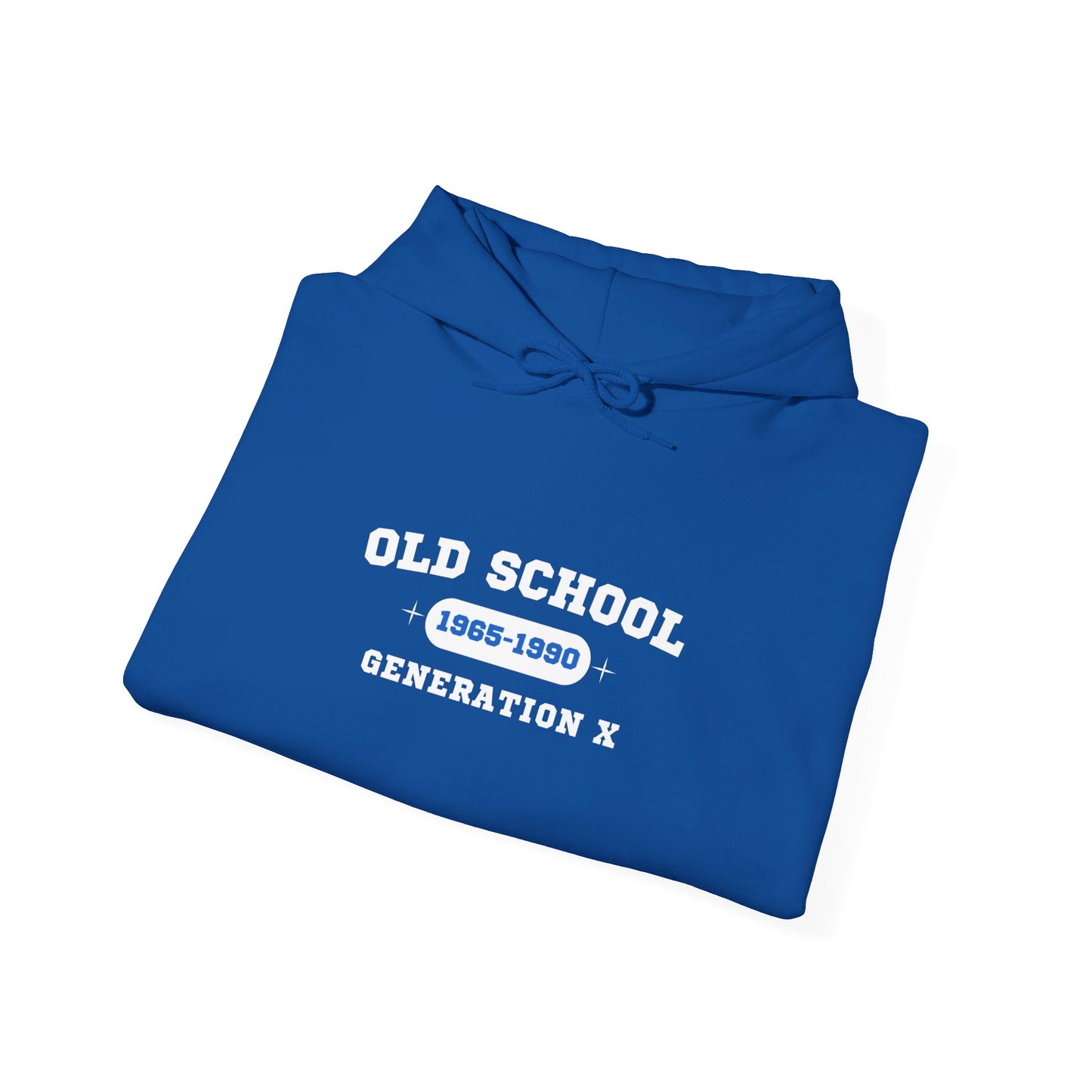 Old School Generation X Hoodie - Classic Style for Gen X Fans | Unisex Heavy Blend™ Hooded Sweatshirt