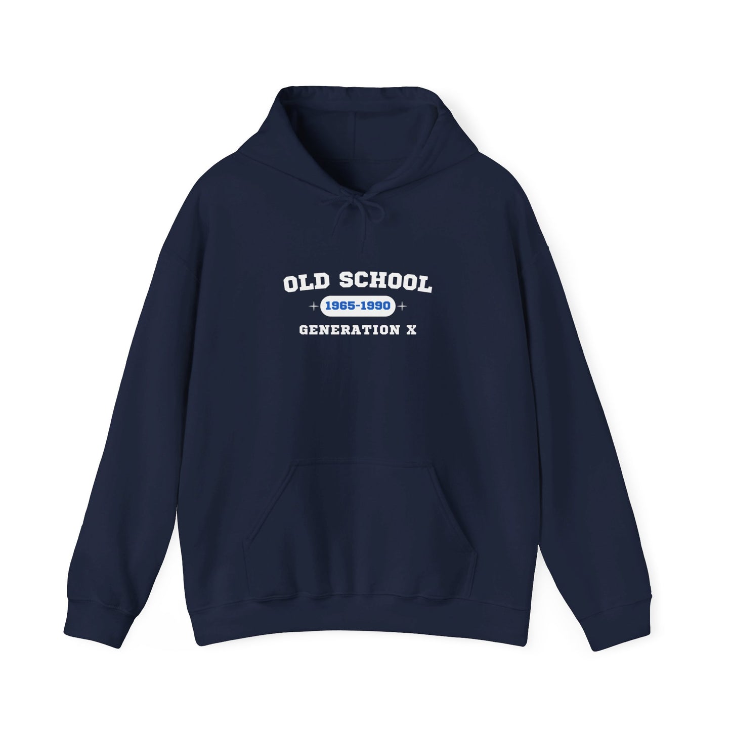 Old School Generation X Hoodie - Classic Style for Gen X Fans | Unisex Heavy Blend™ Hooded Sweatshirt