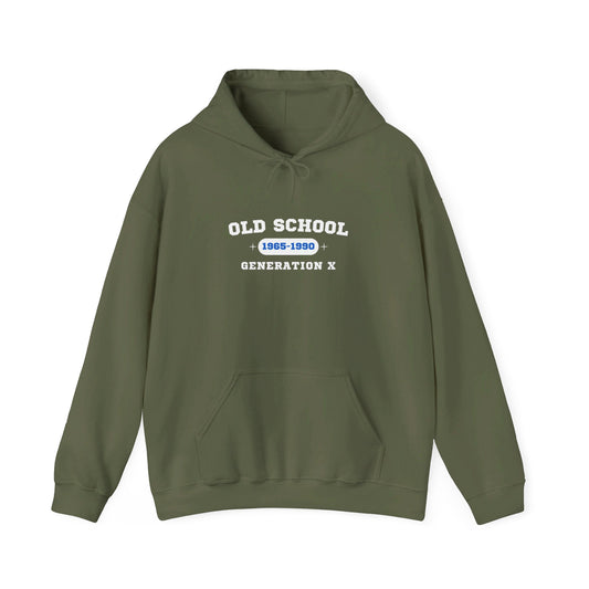 Old School Generation X Hoodie - Classic Style for Gen X Fans | Unisex Heavy Blend™ Hooded Sweatshirt