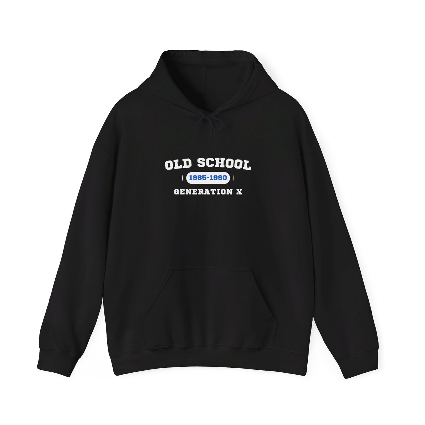 Old School Generation X Hoodie - Classic Style for Gen X Fans | Unisex Heavy Blend™ Hooded Sweatshirt